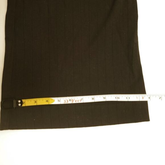 ARDEN B Black Stripes Low Rise Flare Pants 4 - Picture 8 of 8